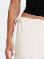 Crepe Wide Leg Pants for Women Wrinkle Free Flowy Casual Trousers